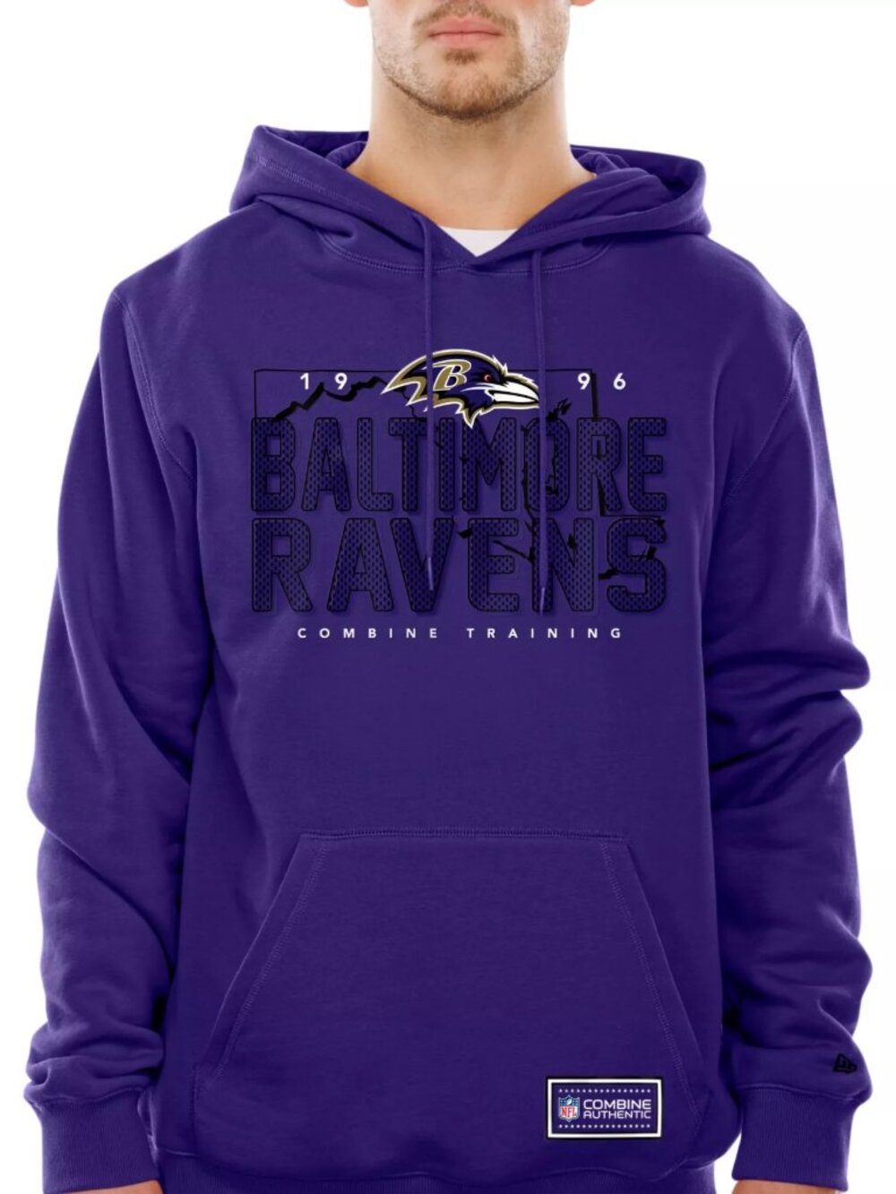 New Era Men's Baltimore Ravens Purple Combine State Pullover Hoodie